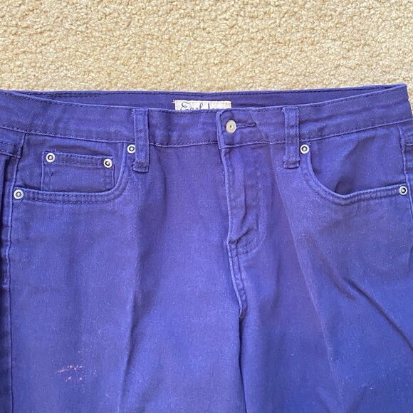 NEW Earl Jeans Straight Leg Mid Rise Size 10 (33x30) Vibrant Blue Denim Jeans - Picture 4 of 10